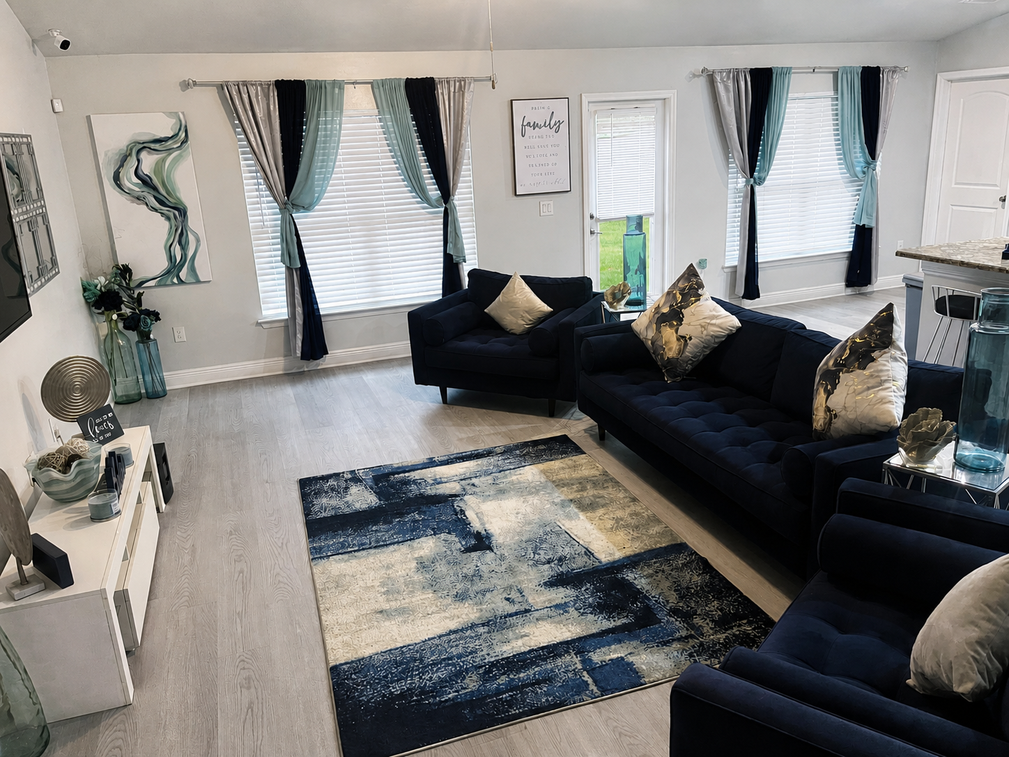 Bright, peaceful shared living room at A Better You Homes
